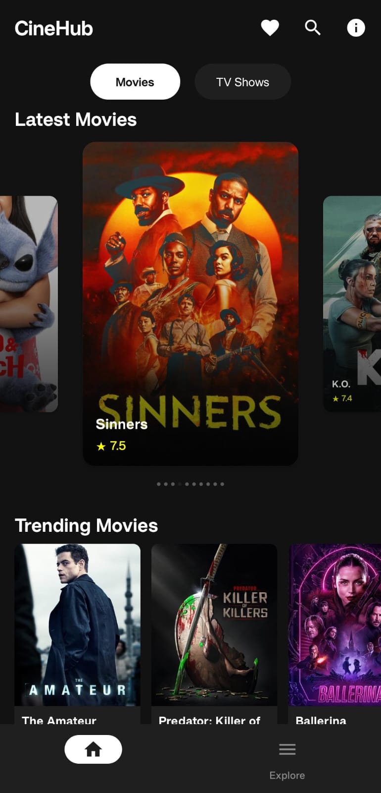 CineHub Movie App